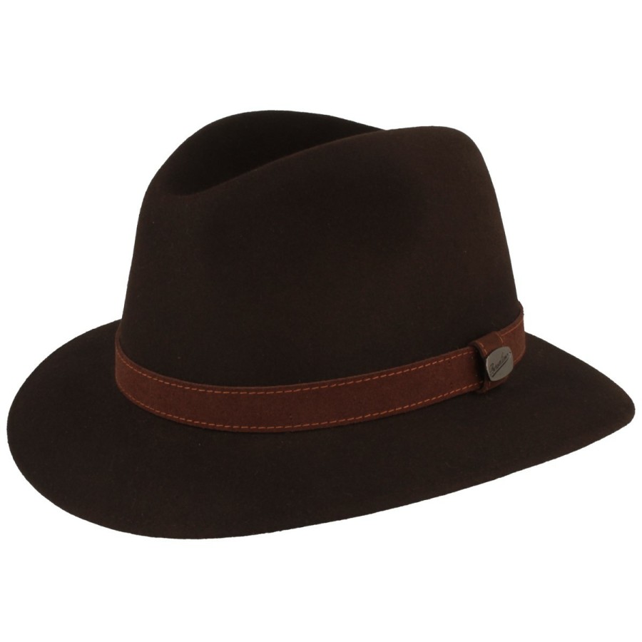 Hute Borsalino | Borsalino Feiner Hasenhaarhut Rustico Traveller Mit Lederband