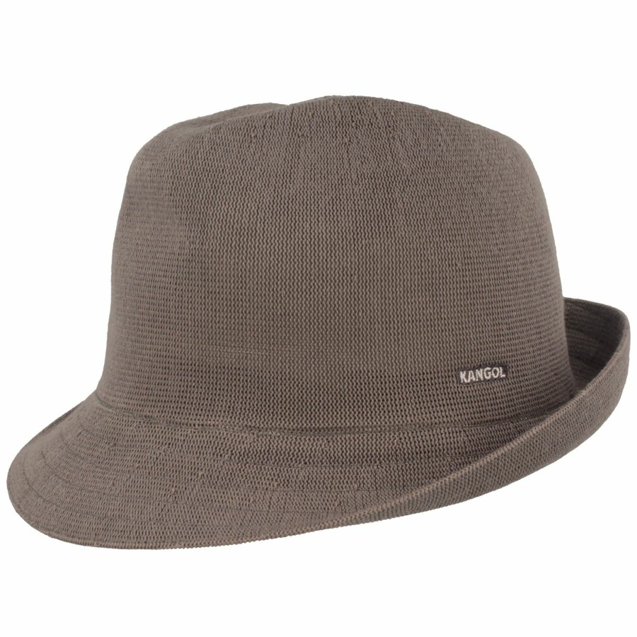 Hute Kangol | Kangol Bamboo Arnold Stoff-Trilby Mittelgrau