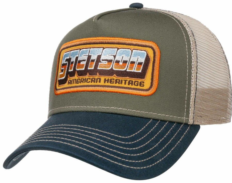 Mutzen Stetson | Stetson Sommer Trucker Cap Chrome Mehrteilig Blau Gemustert