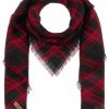 Accessoires Stetson | Stetson Scarf Shadow Plaid Schwarz Gemustert