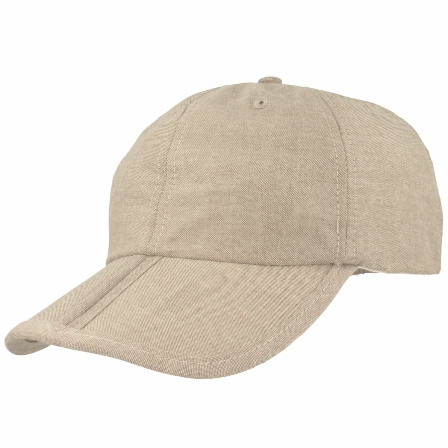 Mutzen Hut-Breiter | Klappbare Baseball Cap Mit Uv Schutz 80 Von Hut-Breiter Mittelbeige