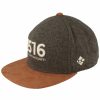 Mutzen Bavarian Caps | Bavarian Caps Flat-Brim Snapback Baseball-Cap 1516 Flanell Trendgrau