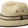 Hute Stetson | Stetson Stoffhut Aus Baumwolle Mit Uv-Schutz 40+ Braun Gemustert