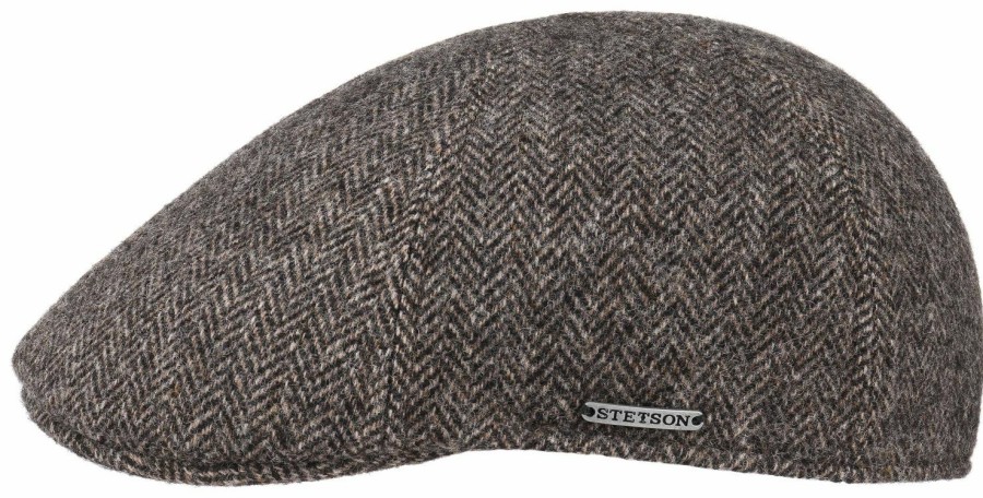 Xxl Stetson | Stetson Gatsby Mutze Schirmmutze Texas Wool Herringbone