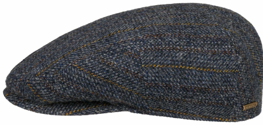 Xxl Stetson | Stetson Kent Flatcap Aus Reiner Schurwolle Mit Streifen