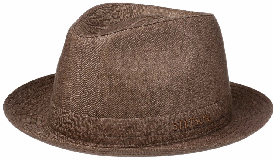 Hute Stetson | Stetson Leichter Herren Stoffhut Aus Leinen Uv-Schutz 40