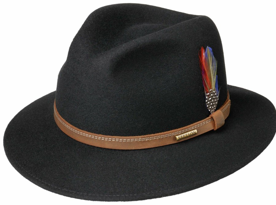 Hute Stetson | Stetson Wasserabweisender Outdoor-Traveller Schwarz