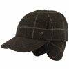 Mutzen Bugatti | Bugatti Karierte Baseball Cap Mit Ohrenklappen Schwarz