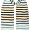 Accessoires Stetson | Stetson Scarf Summer Stripes Schwarz Gemustert