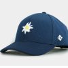 Mutzen Bavarian Caps | Bavarian Caps Baseball-Cap Edelweis Sportfit Netzstruktur Blau Gemustert