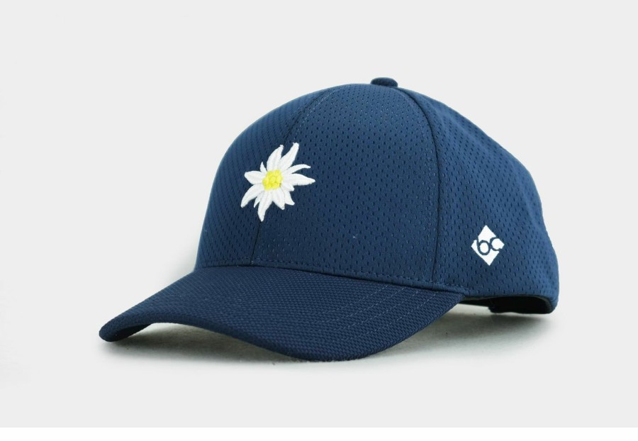 Mutzen Bavarian Caps | Bavarian Caps Baseball-Cap Edelweis Sportfit Netzstruktur Blau Gemustert