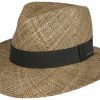 Xxl Stetson | Stetson Traveller Strohhut Aus Seegras Mit Breiter Krempe Mittelbeige