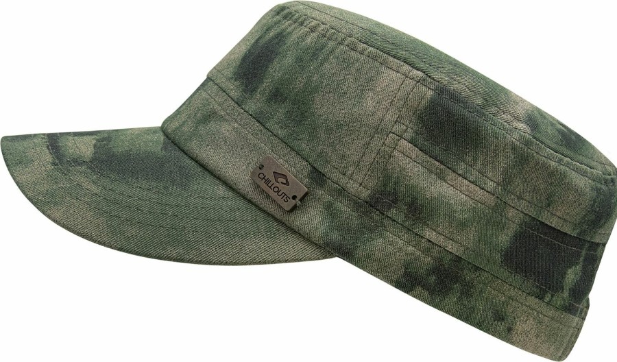 Mutzen Chillouts | Chillouts Army Cap Military-Mutze Mit Tie Dye-Tarnmuster