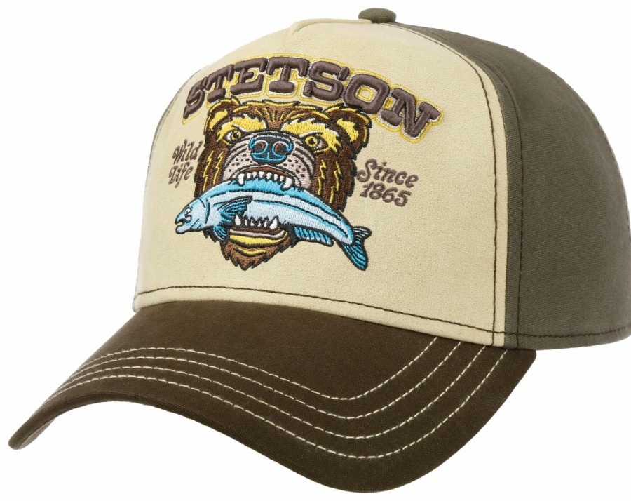 Mutzen Stetson | Stetson Bb-Cap Wild Life 100umwolle Braun Gemustert