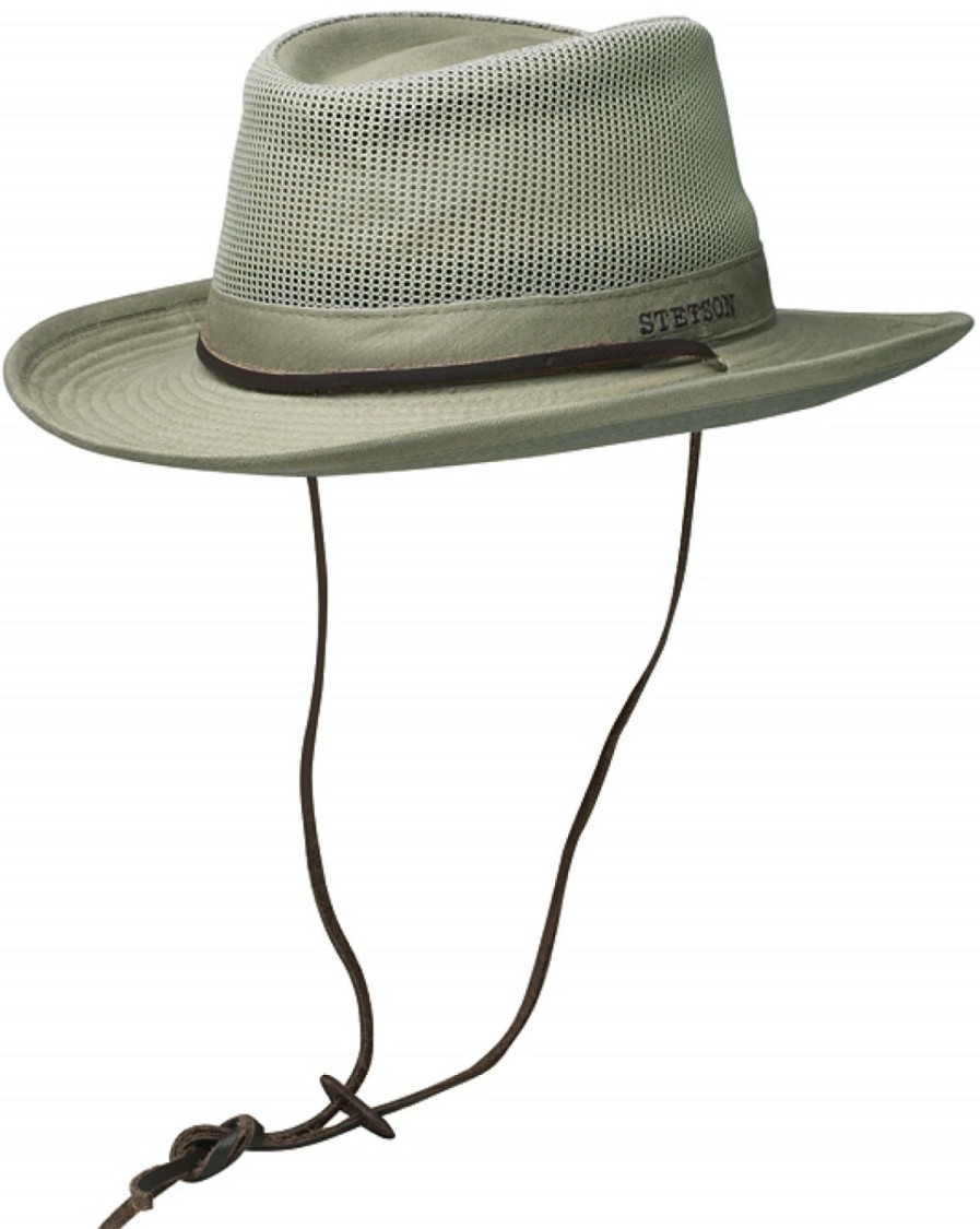 Hute Stetson | Stetson Flapper Uv-Schutz 30+ Mit Kinnband Mittelbeige