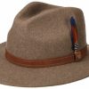 Xxl Stetson | Stetson Knautschbarer Outdoorhut Leder-Garnitur