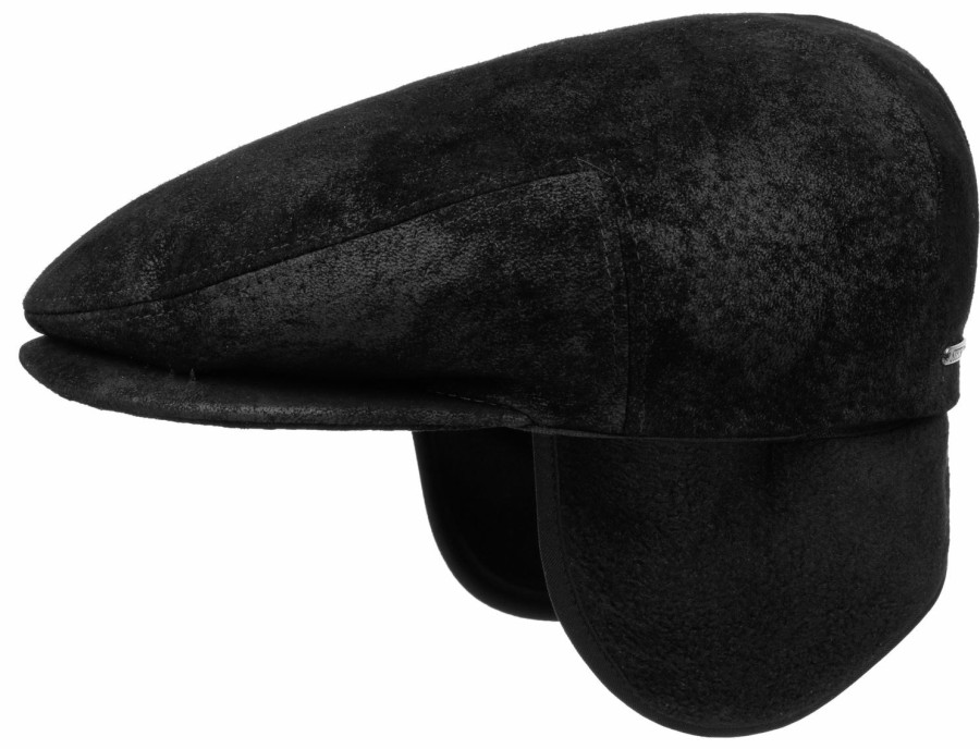 Mutzen Stetson | Stetson Schweineleder Flatcap Kent Mit Ohrenklappen