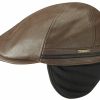 Mutzen Stetson | Stetson 6-Teilige Leder Schirmmutze Mit Ohrenschutz