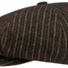 Mutzen Stetson | Stetson 8-Panel Cap Ballonmutze Aus Wollmischung Mit Streifen Mittelbeige