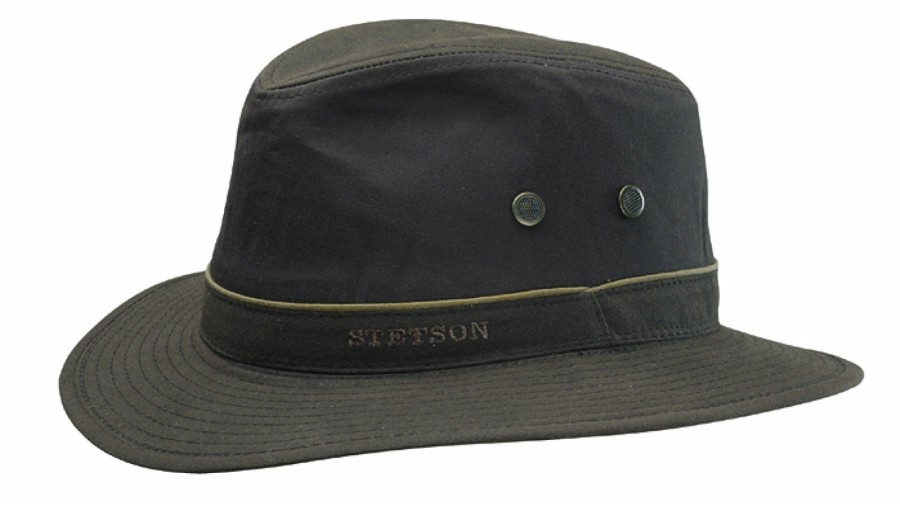 Hute Stetson | Stetson Gewachster Traveller Mit Uv-Schutz 40+ Mittelbraun