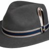 Hute Stetson | Stetson Knautschbarer Traveller Filzhut Mit Gestreiftem Band