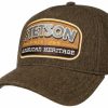 Mutzen Stetson | Stetson Trucker Baseball-Cap Heritage Wolle-Leinen-Baumwolle Braun Gemustert