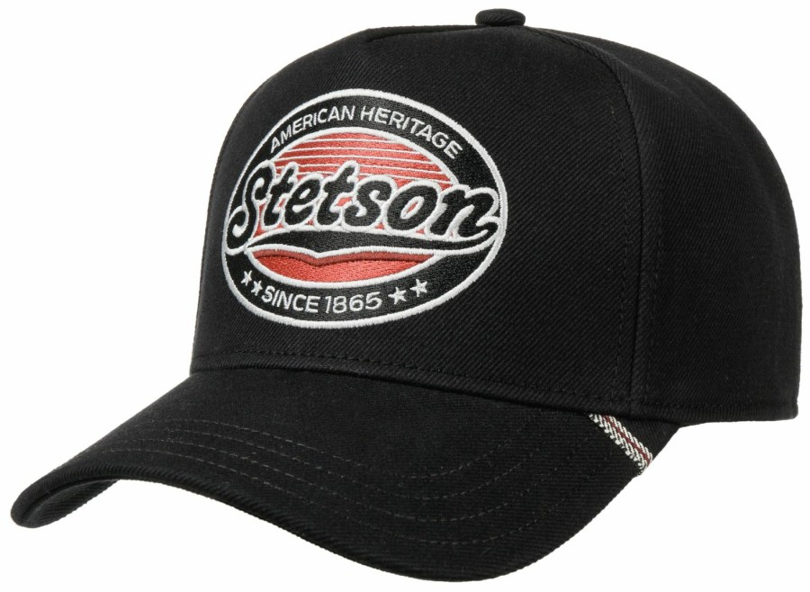 Mutzen Stetson | Stetson Trucker Cap Selvage Denim 100% Baumwolle Schwarz