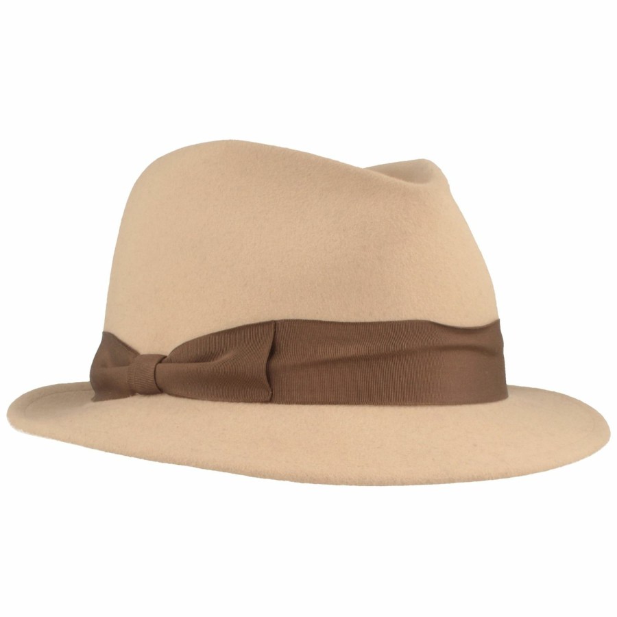 Meisteratelier Breiter Meisteratelier | Breiter Meisteratelier Damen Filzhut Trilby Aus 100% Haarfilz