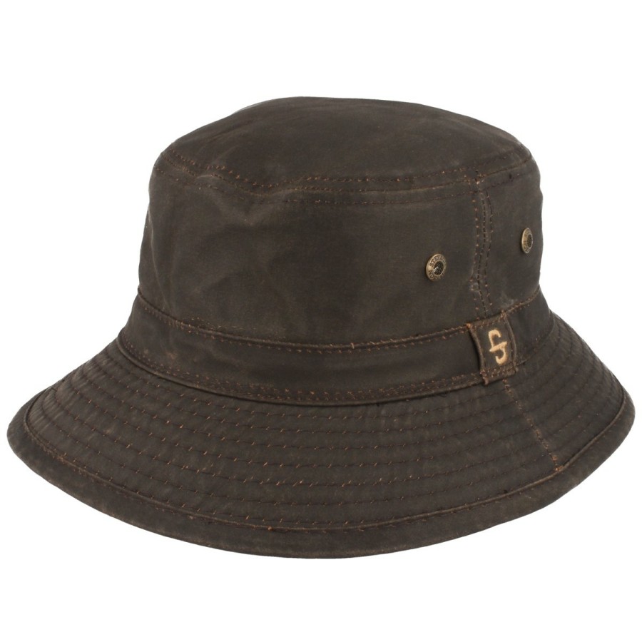 Hute Stetson | Stetson Flapper-Fischerhut Drasco Mit Uv-Schutz 40+ Mittelbraun