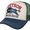 Mutzen Stetson | Stetson Great Plains Trucker Cap Mit Markenstickerei Blau Gemustert