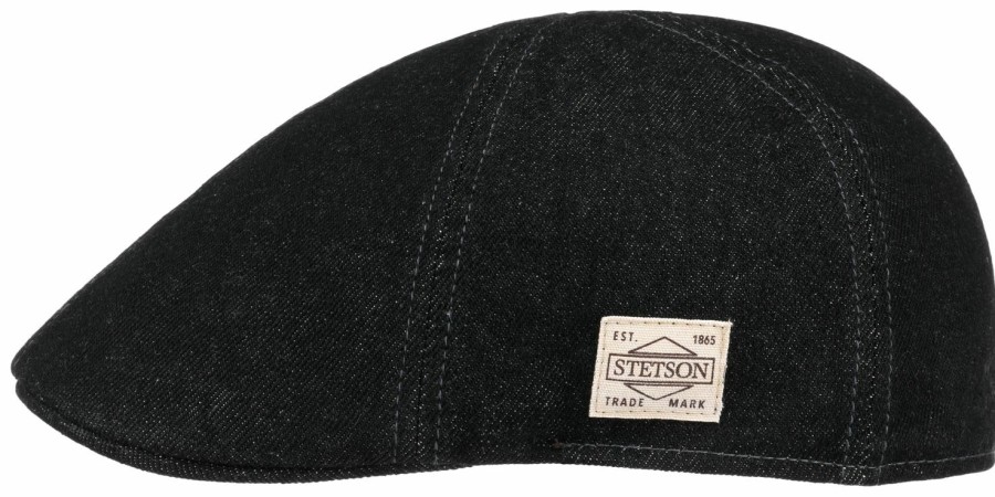 Mutzen Stetson | Stetson Denim Texas Mit Ziernaht Schwarz