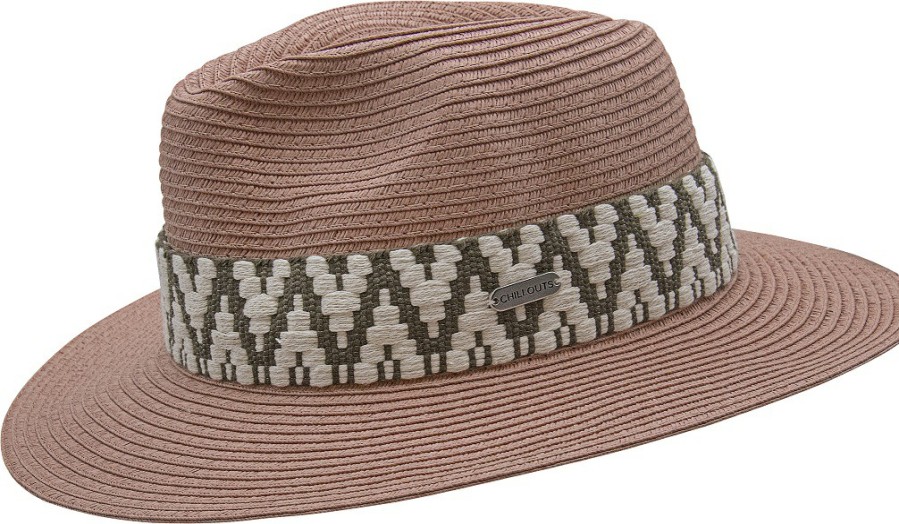 Hute Chillouts | Chillouts Knautschbarer Papierfedora Ethnoband