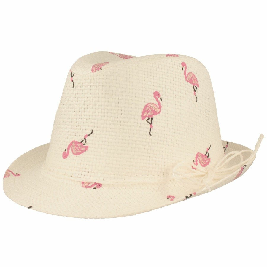 Kinder Hut-Breiter | Kinder Trilby Glitzer Flamingo Sommerhut Von Hut-Breiter