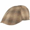 Mutzen Mayser | Mayser Edle Seiden-Flatcap In Schonem Kariertem Jaquard-Muster Dunkelbraun