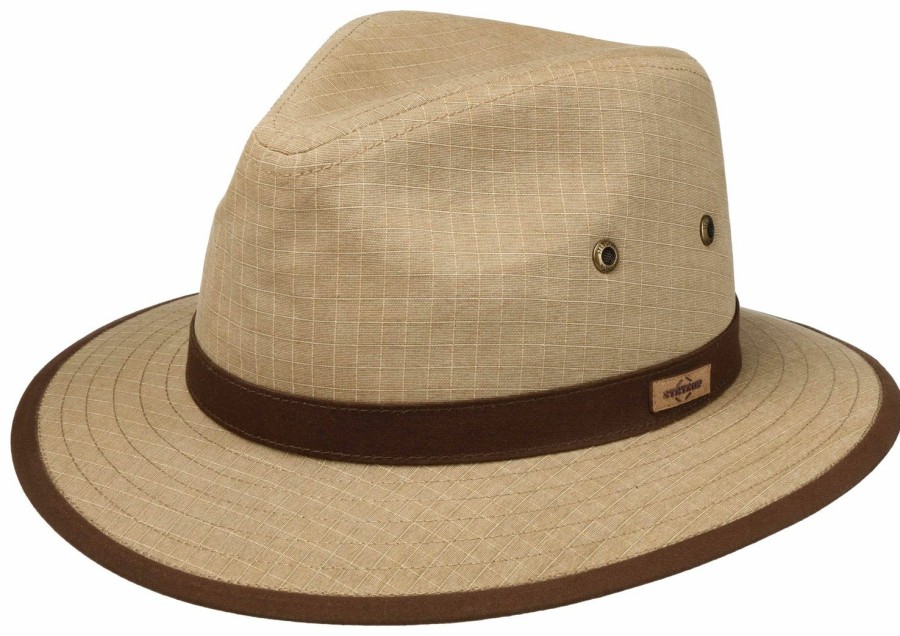 Hute Stetson | Stetson Traveller Cotton Mittelbeige