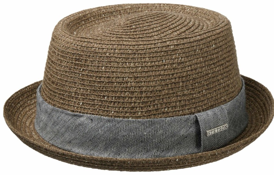 Xxl Stetson | Stetson Melierter Strohhut Pork Pie Toyo Mit Garniturband