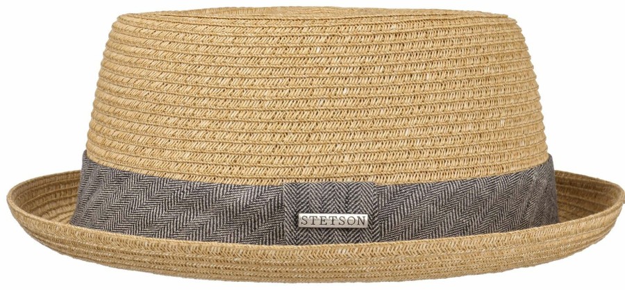 Xxl Stetson | Stetson Melierter Strohhut Pork Pie Toyo Mit Garniturband