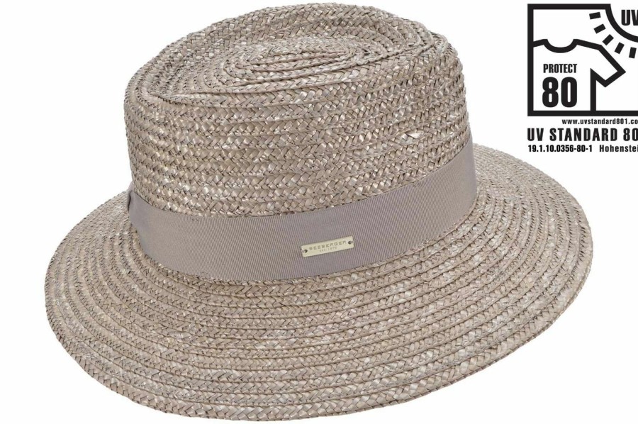 Hute SEEBERGER | Seeberger Strohhut Fedora Uv 80