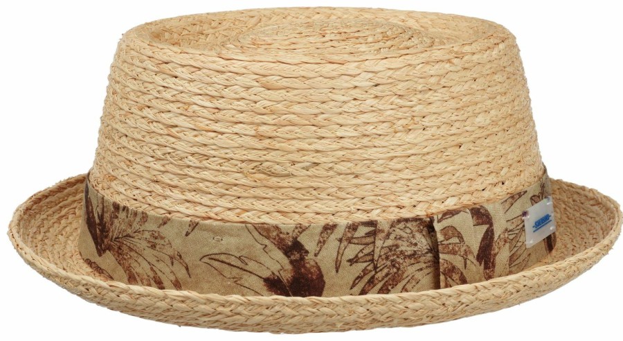 Xxl Stetson | Stetson Pork Pie Raffia Sustainable Mittelbeige