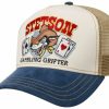 Mutzen Stetson | Stetson Trucker Cap Gambling Grifter Blau Gemustert