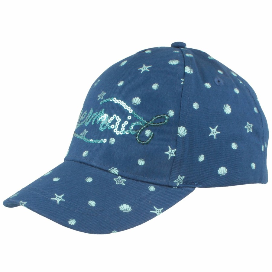 Kinder Hut-Breiter | Kinder Baseball-Cap Maritimes Mermaid-Motiv Von Hut Breiter Marine