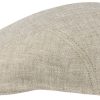 Xxl Stetson | Stetson Ivy Fischgrat Flat Cap Aus Leinen Mit Uv-Schutz 40+