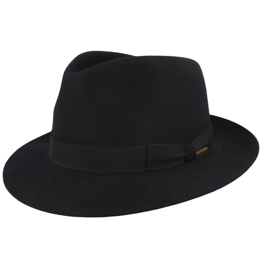 Hute Stetson | Stetson Feiner Bogart Hut Penn Mit Klassischer Garnitur