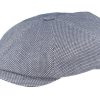 Mutzen Bugatti | Bugatti 8-Teilige Flatcap Strukturstoff Trendblau