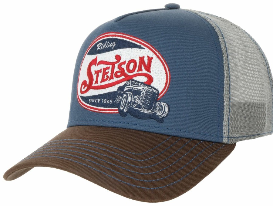 Mutzen Stetson | Stetson Trucker Cap Riding Hot Rod Braun Gemustert