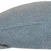 Mutzen Stetson | Stetson Driver Cap Schiebermutze Aus Leinen-Baumwoll-Twill Hellblau