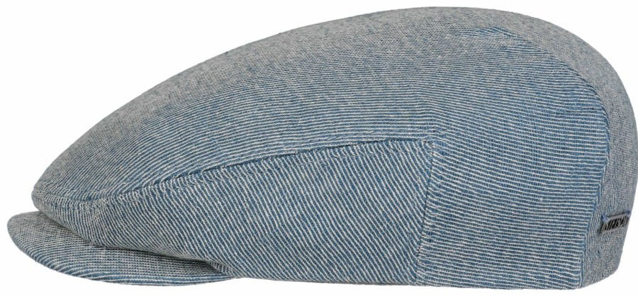 Mutzen Stetson | Stetson Driver Cap Schiebermutze Aus Leinen-Baumwoll-Twill Hellblau