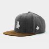 Mutzen Bavarian Caps | Bavarian Caps Snapback Baseball-Cap "Hopfen & Malz" Silber Dunkelgrau