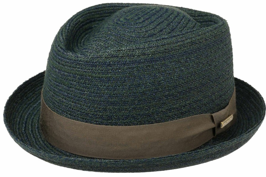 Hute Stetson | Stetson Diamond Raffia Strohhut Mit Uv-Schutz 40+ Marine