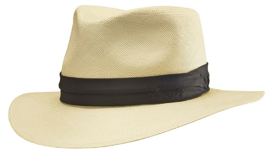 Xxl Stetson | Stetson Feiner Brisa Panamahut Stoffgarnitur Mit Uv-Schutz 40+ Mittelbeige